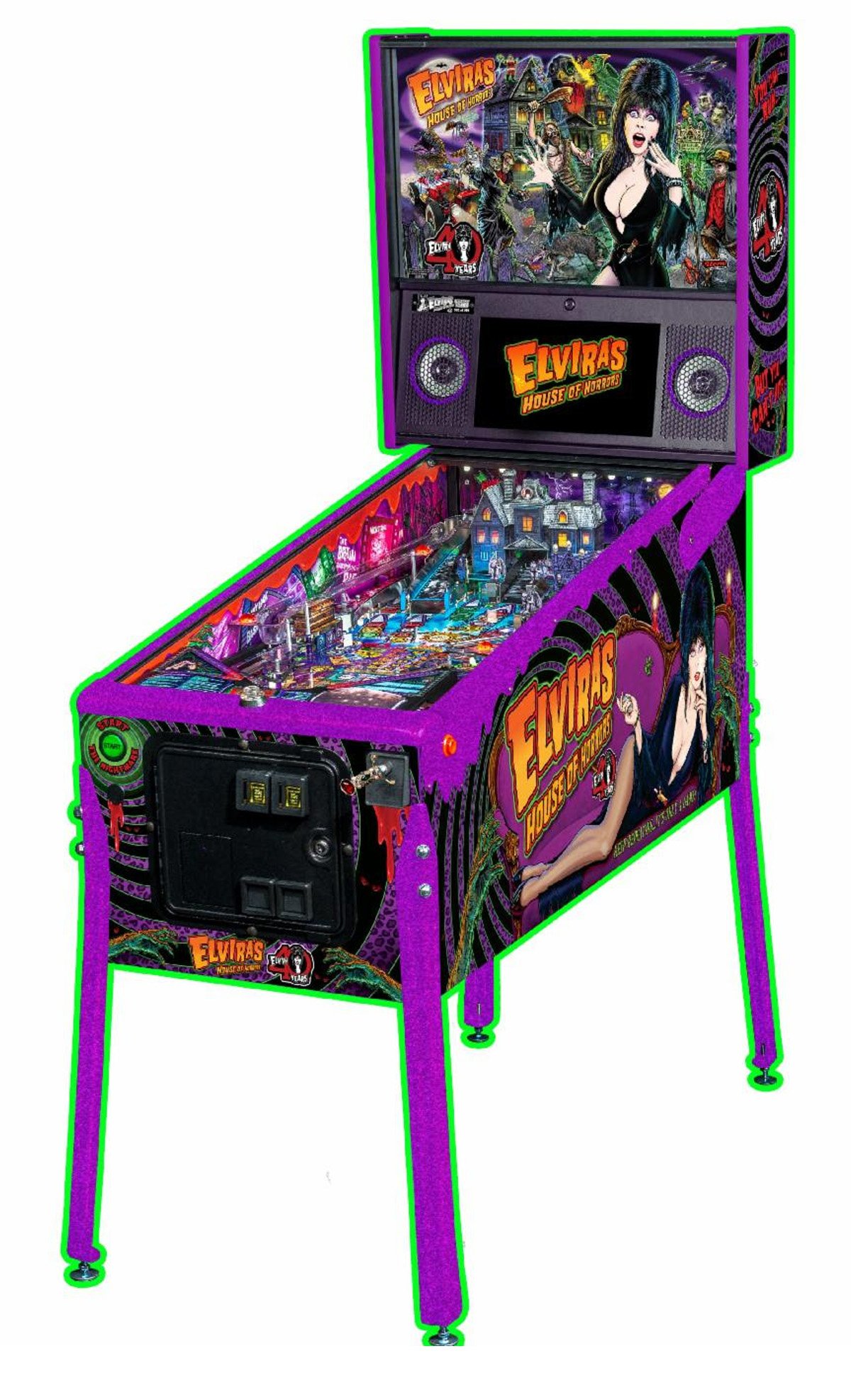 Elvira’s House of Horrors 40th LE Pinball Machine