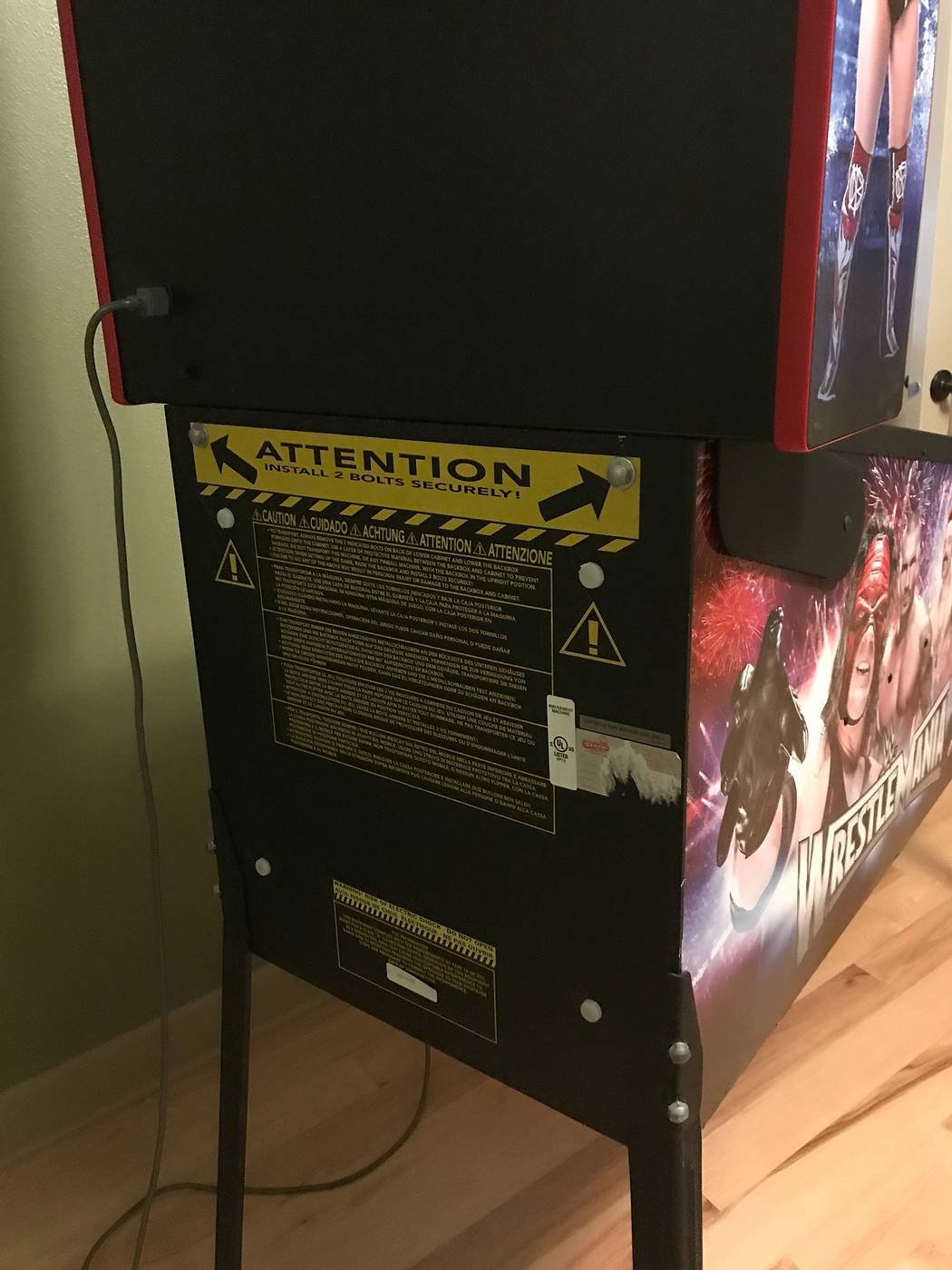 WWE Wrestlemania Pro Pinball Machine - Image 2