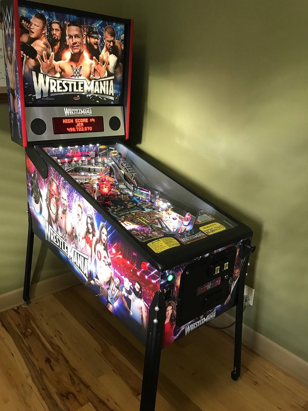 WWE Wrestlemania Pro Pinball Machine - Image 4